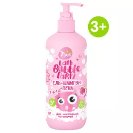 7DAYS Пена для ванны BATH BUBBLE PARTY с Малиной