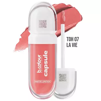 B.COLOUR PROFESSIONAL Помада матовая для губ бордовая CAPSULE