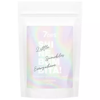 7DAYS Скраб для тела антицеллюлитный, кокосовый с шиммером SHINE, BOMBITA! 200.0