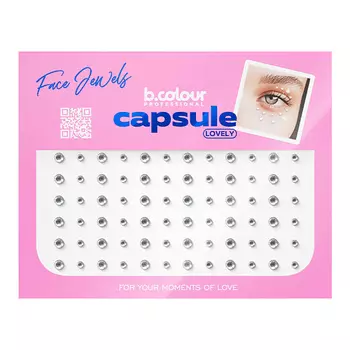 B.COLOUR PROFESSIONAL Стразы для лица и волос самоклеящиеся CAPSULE, Lovely