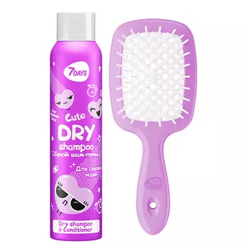 7DAYS Сухой шампунь и расческа набор CUTE