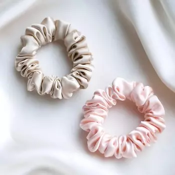 8 HORAS OF SILK Набор из 2 средних резинок для волос