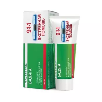 911 экстренная помощь гель д/тела бадяга 100мл