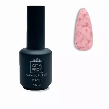 A’DA PROF Каучуковая молочная база для гель-лака с поталью "Мохито"