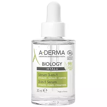 A-DERMA Сыворотка для лица 3 в 1 для хрупкой кожи Hydrates Plumps Strengthens