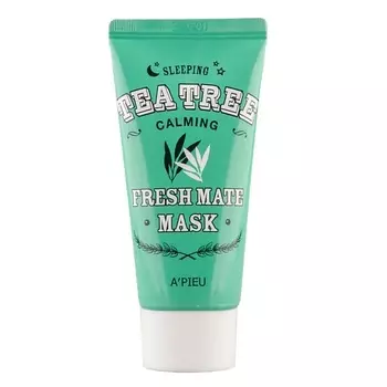 A'PIEU Ночная маска для лица FRESH MATE MASK успокаивающая с маслом чайного дерева 50.0