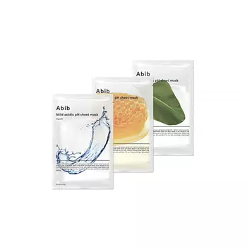 ABIB Тканевые маски Mild Acidic pH Sheet Mask: Aqua +Honey +Heartleaf