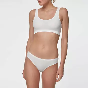 ABOUT LINGERIE Трусы бесшовные, хлопковые, женские, цвет белый