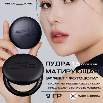 ABOUT TONE Веганская матирующая пудра Blur Powder Pact