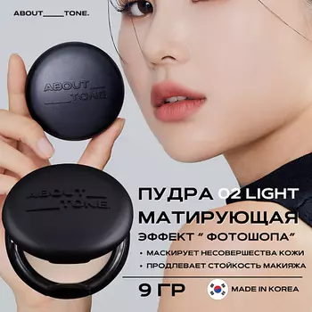 ABOUT TONE Веганская матирующая пудра Blur Powder Pact