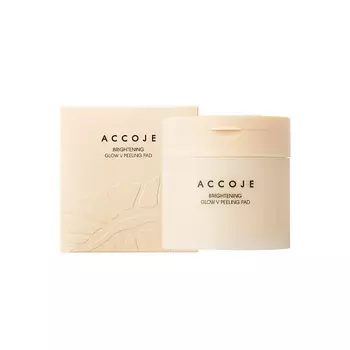 ACCOJE Диски для пилинга и сияния кожи осветляющие Brightening Glow V Peeling Pad