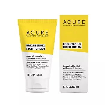 ACURE Крем для лица ночной Аргановое масло, Хлорелла и Эхинацея