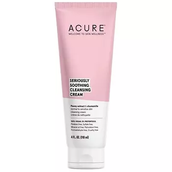 ACURE Очищающий крем-пенка экстракт пиона и ромашка Seriously Soothing