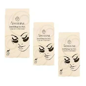 ADELLINE Гидрогелевые патчи для глаз с муцином улитки 30.0