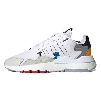 ADIDAS ORIGINAL Кроссовки Nite Jogger 'White Beige Grey Yellow'