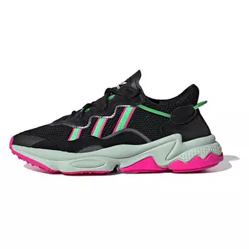 ADIDAS ORIGINAL Кроссовки Ozweego Black Shock Lime Pink Women's