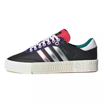 ADIDAS ORIGINAL Кроссовки Samba Low Black Red Silver Women's