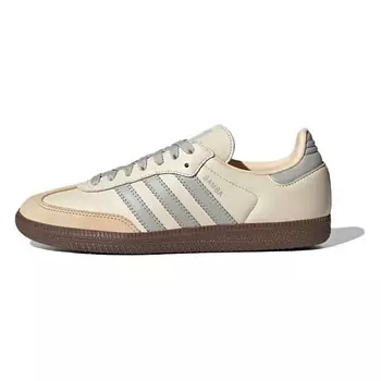 ADIDAS ORIGINAL Кроссовки SAMBA OG Anti Slip Wear Resistant Low Top Skateboard Shoes Women's Beige