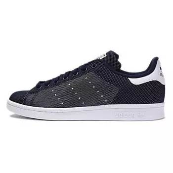 ADIDAS ORIGINAL Кроссовки STAN SMITH Anti Slip Wear Resistant Low Top Skateboard Shoes Unisex Blue
