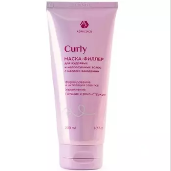 ADRICOCO Маска-филлер для кудрявых и непослушных волос CURLY