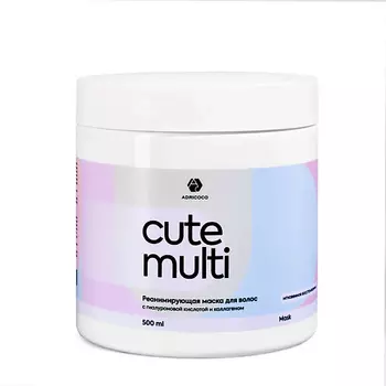 ADRICOCO Реанимирующая маска с гиалуроновой кислотой и коллагеном CUTE MULTI