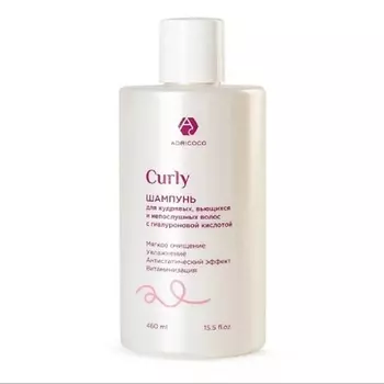 ADRICOCO Шампунь для кудрявых, вьющихся и непослушных волос CURLY
