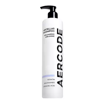 AERCODE Мицеллярный шампунь Объем и блеск 400.0
