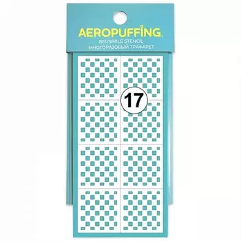 AEROPUFFING Многоразовый трафарет №17 (шахматы) 1.0