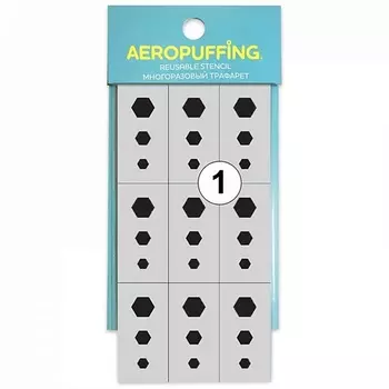 AEROPUFFING Многоразовый трафарет №1 (ромбик) 1.0