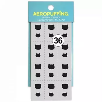 AEROPUFFING Многоразовый трафарет №36 (китти) 1.0