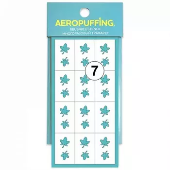 AEROPUFFING Многоразовый трафарет №7 (клен) 1.0
