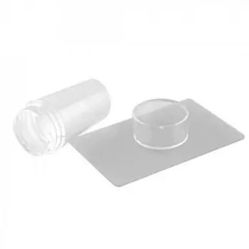 AEROPUFFING Набор для стемпинга двусторонний штамп + скрапер