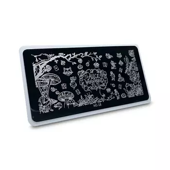 AEROPUFFING Пластина для стемпинга Stamping Plate Алиса в стране чудес