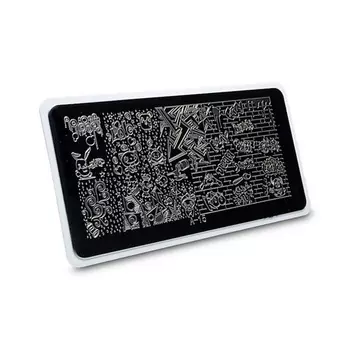AEROPUFFING Пластина для стемпинга Stamping Plate Граффити