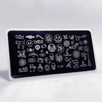 AEROPUFFING Пластина для стемпинга Stamping Plate Хэллоуин