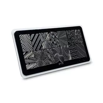 AEROPUFFING Пластина для стемпинга Stamping Plate Иллюзии