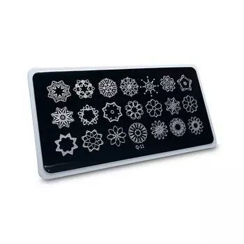 AEROPUFFING Пластина для стемпинга Stamping Plate Калейдоскоп