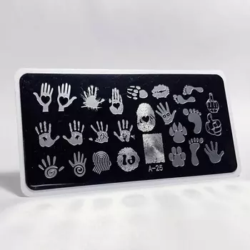 AEROPUFFING Пластина для стемпинга Stamping Plate Отпечатки