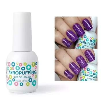 AEROPUFFING Светоотражающий гель-лак для ногтей