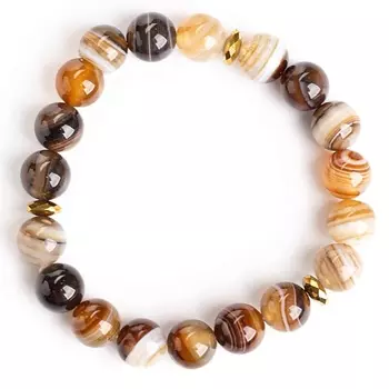 AGAT-ILONA Браслет из натурального агата 10 мм