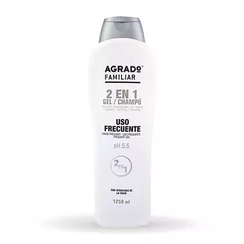 AGRADO Гель для душа + шампунь 2 в 1 для частого использования