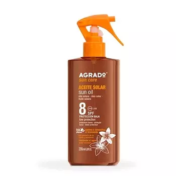 AGRADO Солнцезащитное масло для загара SPF 8