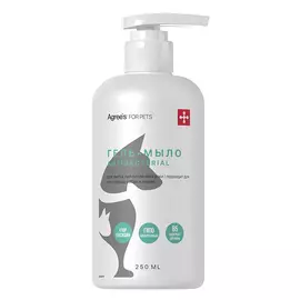 AGREE'S FOR PETS Гель-мыло для лап после прогулки ANTIBACTERIALс хлоргексидином 250