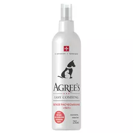 AGREE'S FOR PETS Спрей для животных Лёгкое расчёсывание "5в1" EASY COMBING, с коллагеном и эластином 250.0