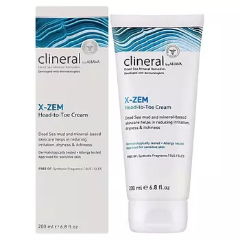 AHAVA Крем для сухой и раздраженой кожи Clineral X-Zem Head-to-Toe Cream