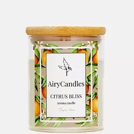 AIRYCANDLES Свеча ароматическая CITRUS BLISS с деревянным фитилем 190