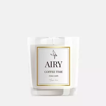 AIRYCANDLES Свеча ароматическая COFFEE TIME с деревянным фитилем 190.0