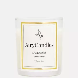 AIRYCANDLES Свеча ароматическая LAVENDER с деревянным фитилем 190.0