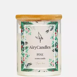 AIRYCANDLES Свеча ароматическая PINE с деревянным фитилем 190.0