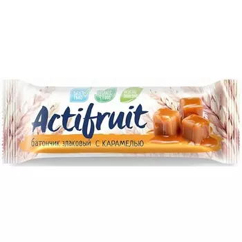 АКТИФРУТ Батончик злаковый Карамель Злаки на завтрак